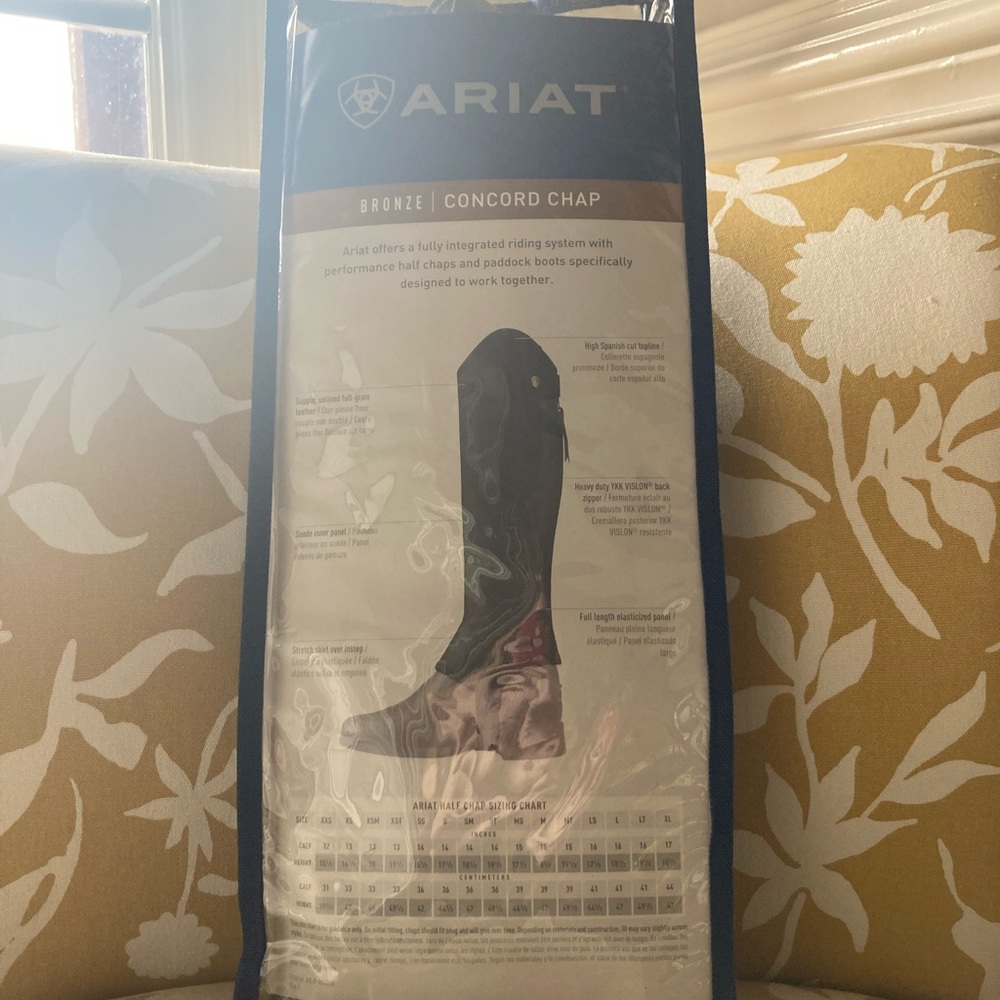 Ariat adult small riding chap